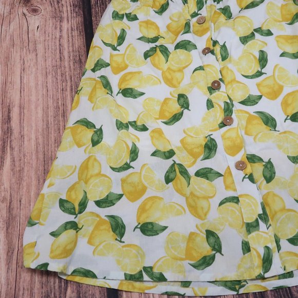 BCBGeneration LEMONS print Button Down Skirt - Womens Size Medium - Picture 8 of 10